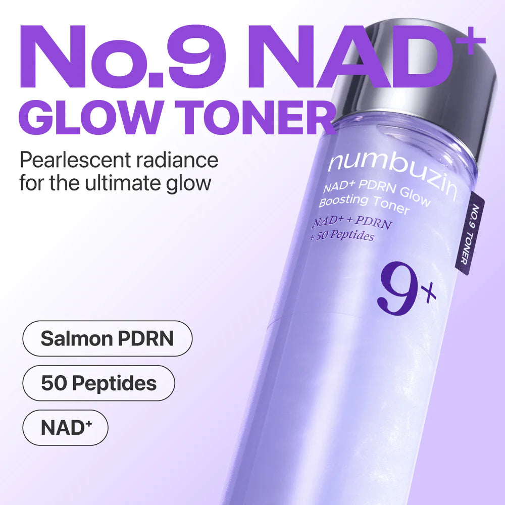 numbuzin Korean Skincare No.9 NAD+ PDRN Glow Boosting Toner (150ml)