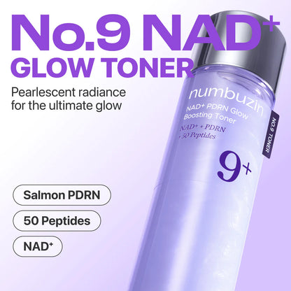 numbuzin Korean Skincare No.9 NAD+ PDRN Glow Boosting Toner (150ml)