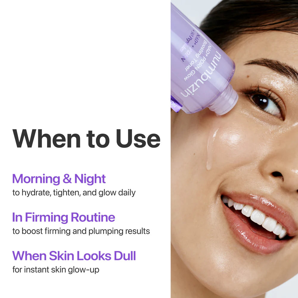 numbuzin Korean Skincare No.9 NAD+ PDRN Glow Boosting Toner (150ml)