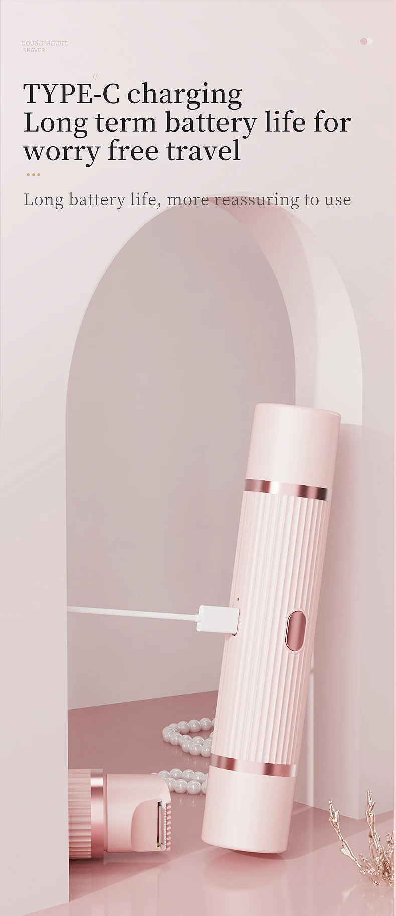 SilkSmooth 2-in-1 Women’s Body Trimmer (Dual-Head)