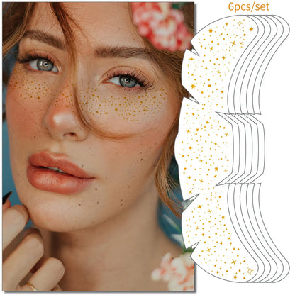 Starlit Freckles Temporary Face Tattoos (6-Piece Set)