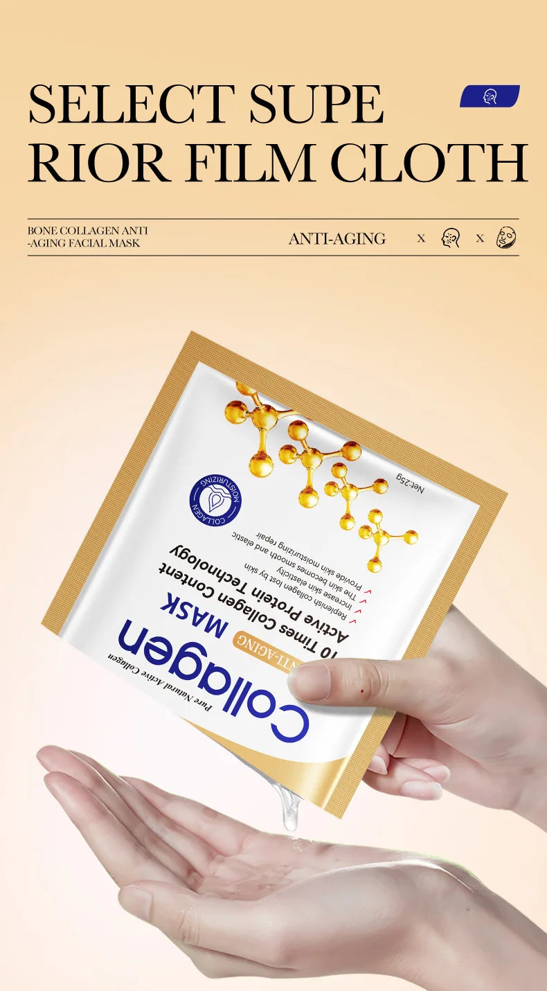 SADOER BrightLift Collagen Repair Sheet Masks (10-Pack)