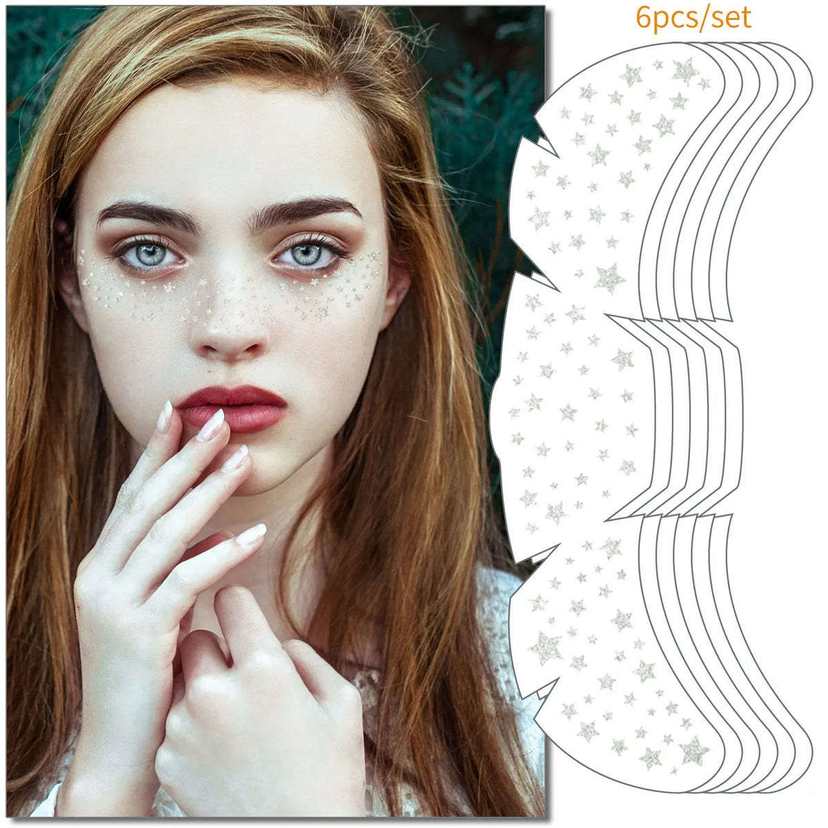 Starlit Freckles Temporary Face Tattoos (6-Piece Set)