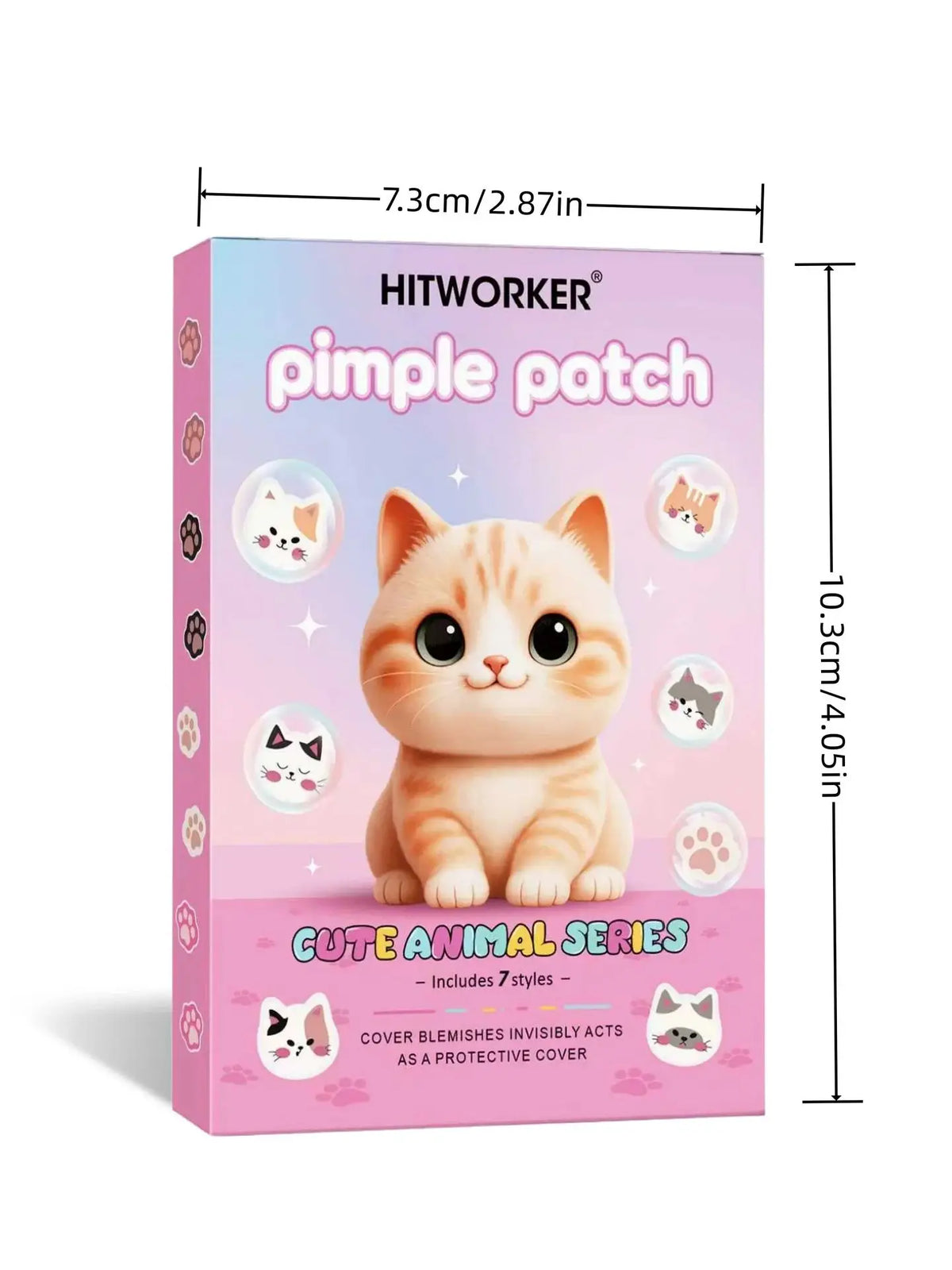 Kawaii Cat Clear Acne Patches (200-Pack)
