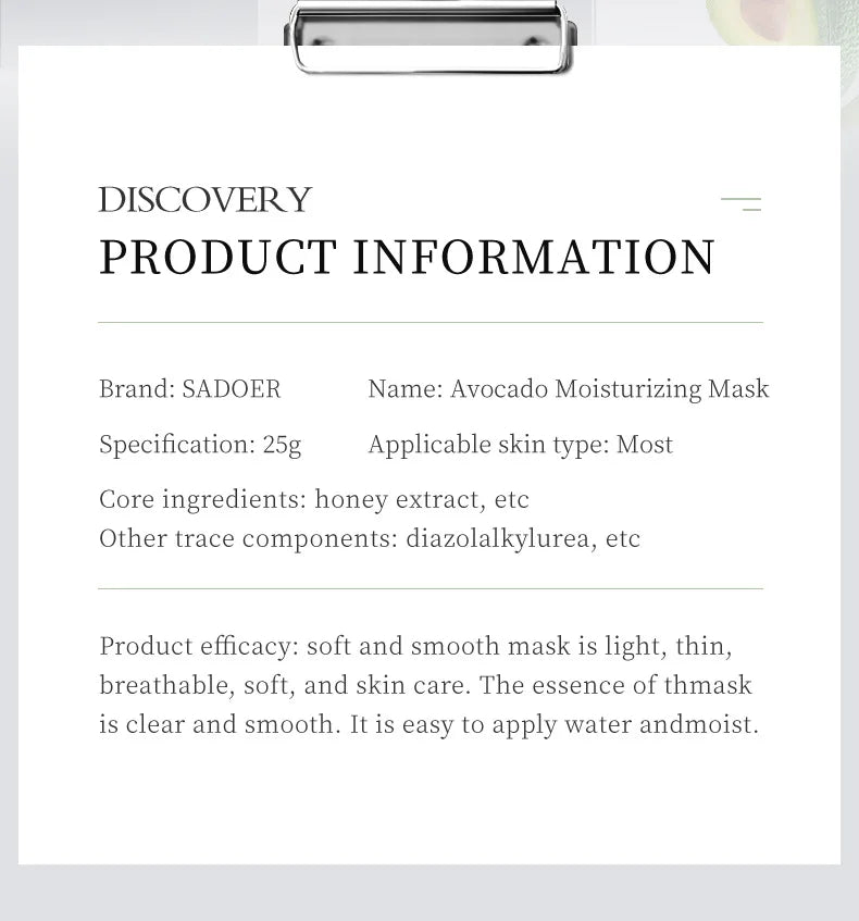 SADOER Botanical Blend Sheet Mask Set (8-Pack)