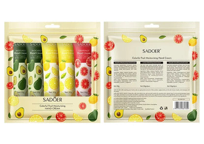 SADOER Fruit & Plant Scented Hand Cream Collection (5-Piece)
