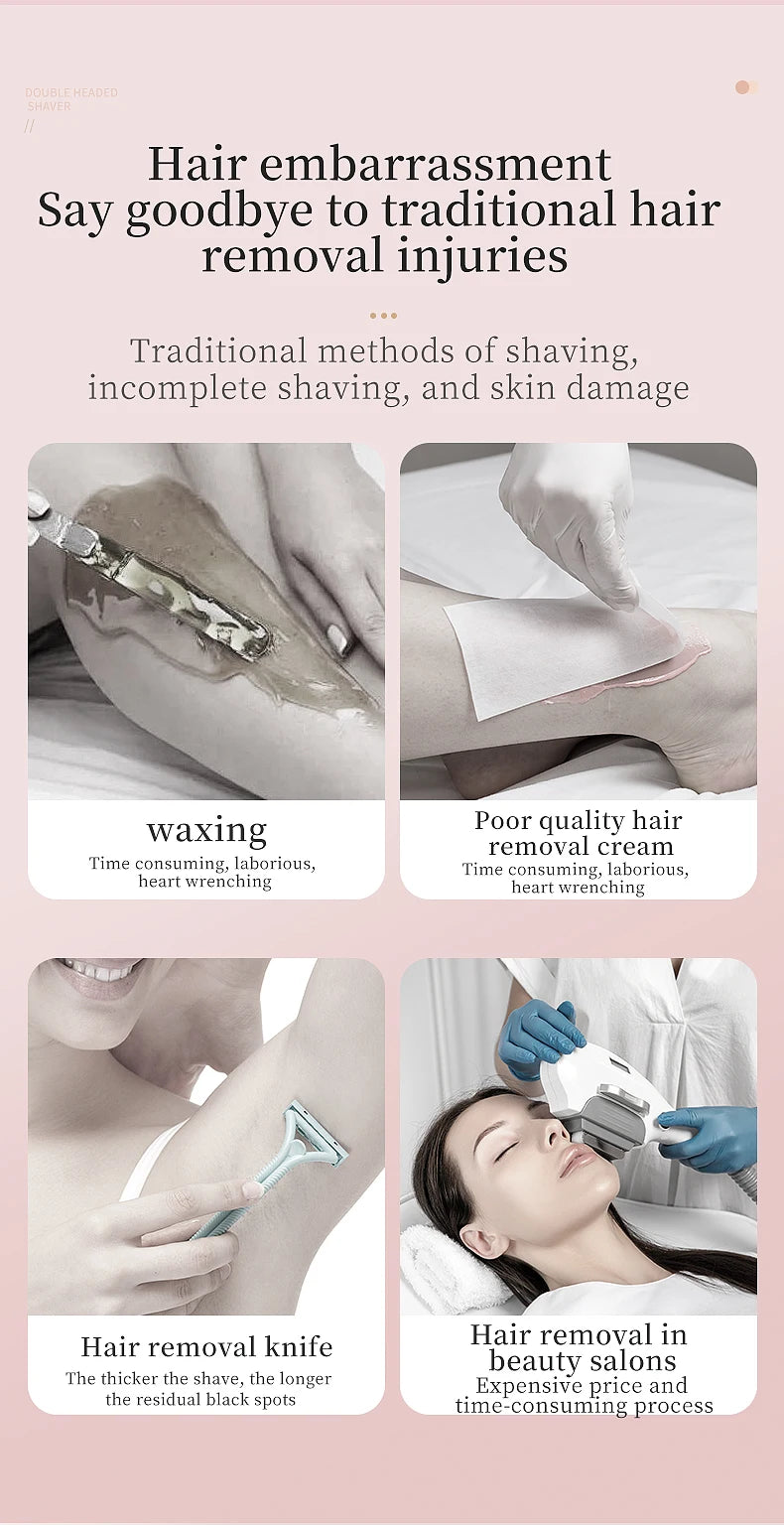 SilkSmooth 2-in-1 Women’s Body Trimmer (Dual-Head)