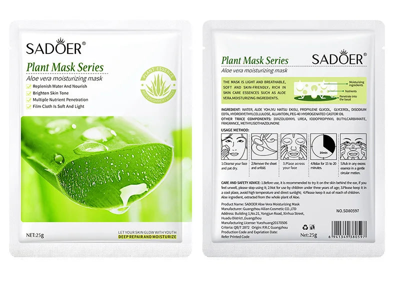 SADOER Botanical Blend Sheet Mask Set (8-Pack)