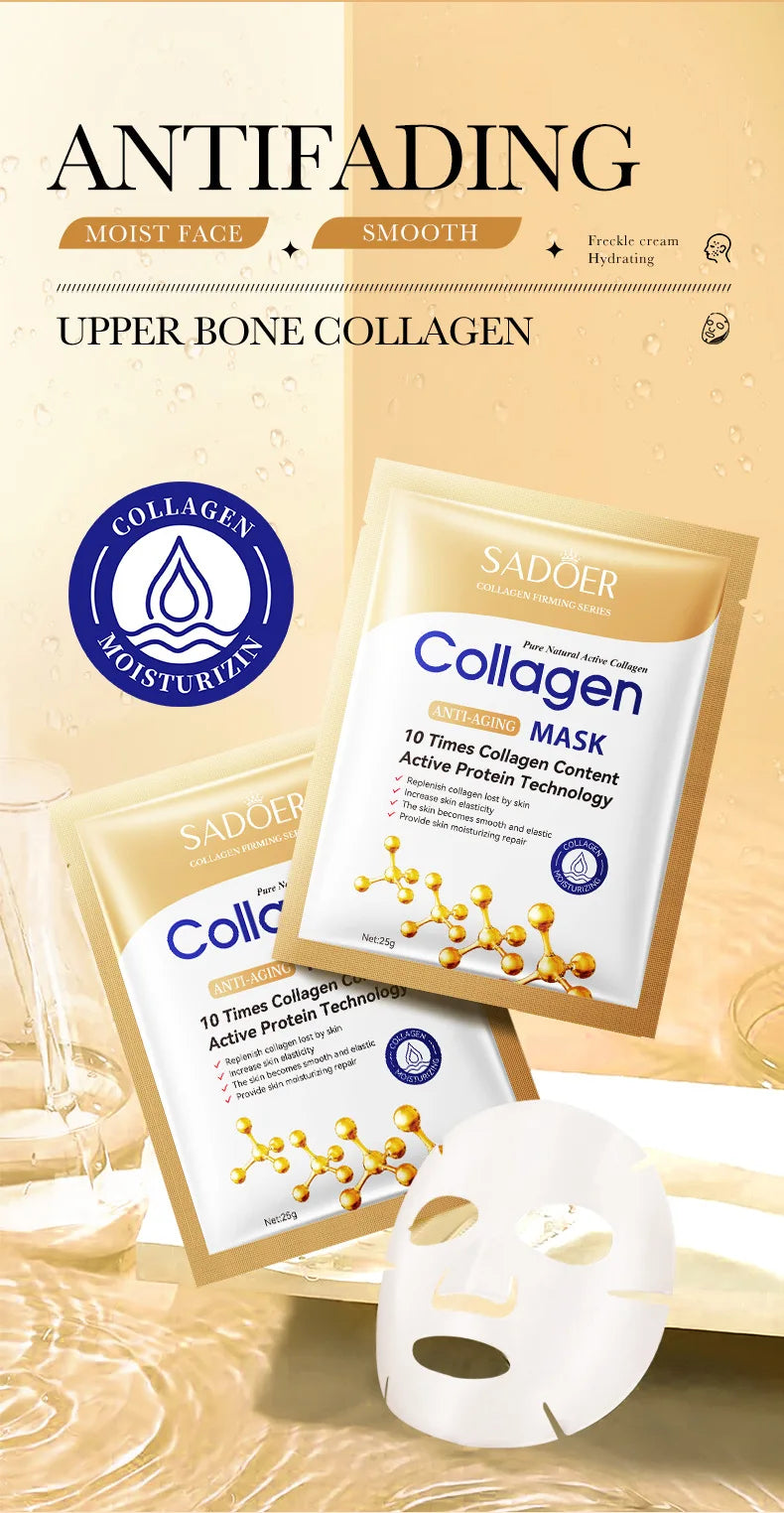 SADOER BrightLift Collagen Repair Sheet Masks (10-Pack)