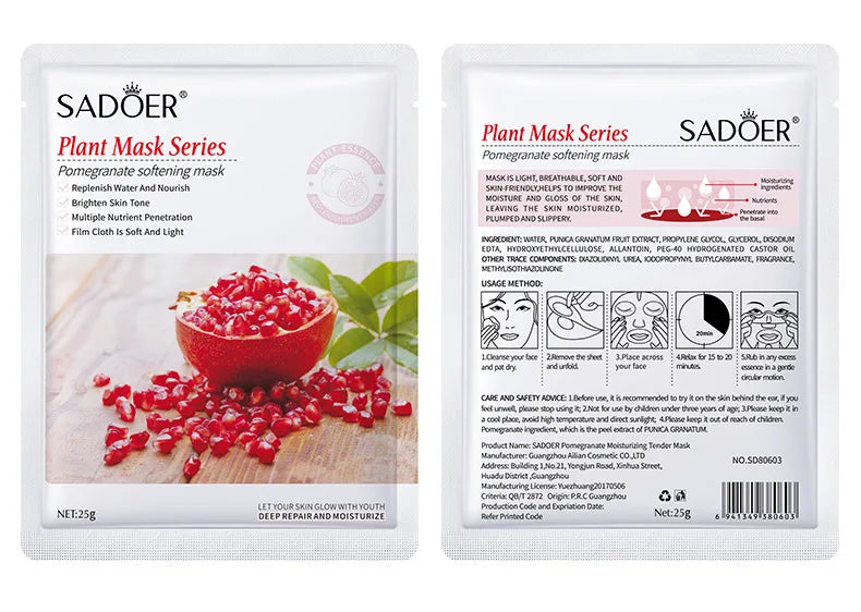 SADOER Botanical Blend Sheet Mask Set (8-Pack)