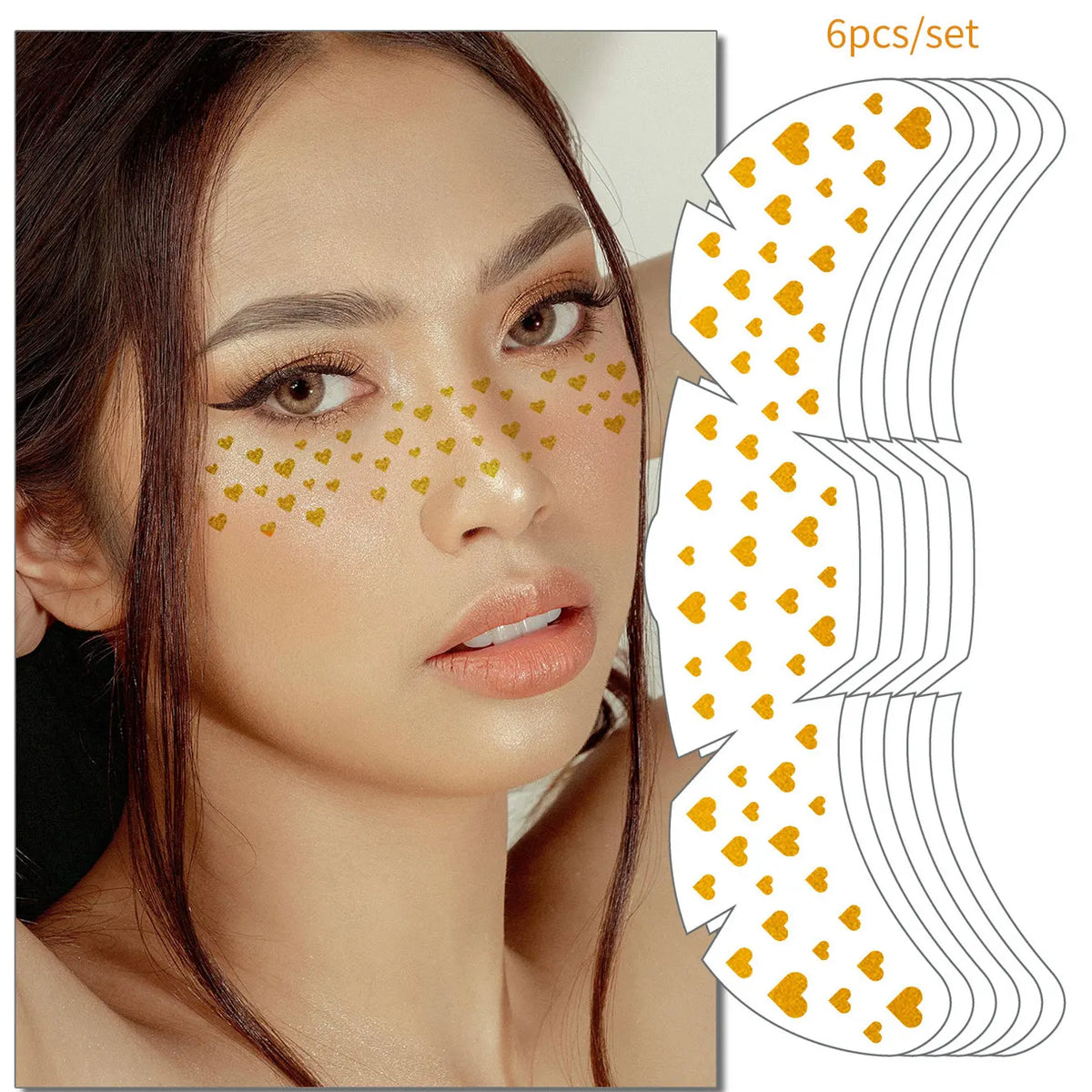 Starlit Freckles Temporary Face Tattoos (6-Piece Set)
