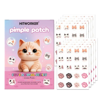 Kawaii Cat Clear Acne Patches (200-Pack)