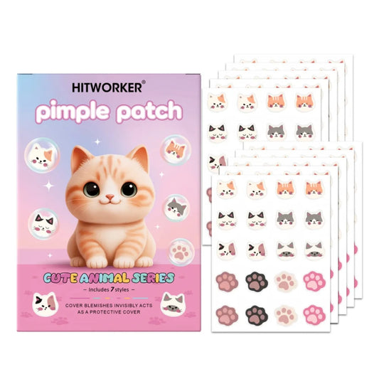 Kawaii Cat Clear Acne Patches (200-Pack)