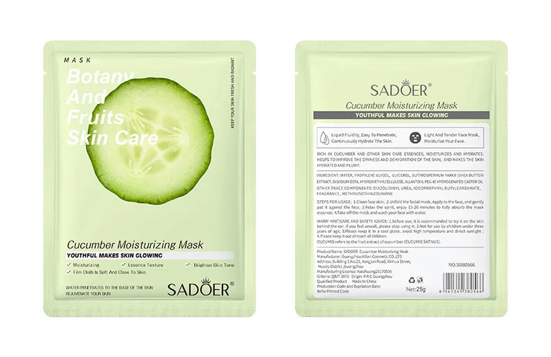 SADOER Botanical Blend Sheet Mask Set (8-Pack)