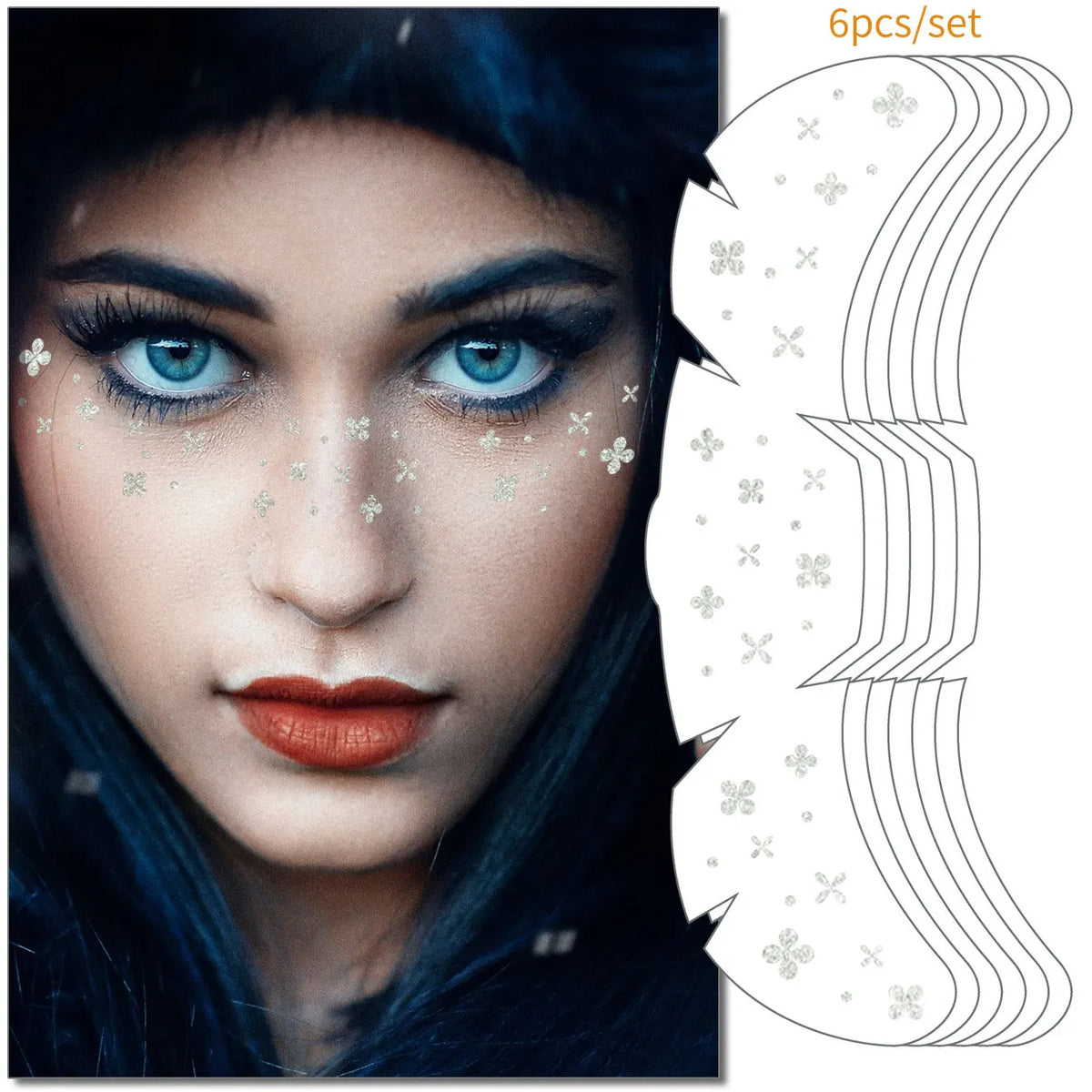 Starlit Freckles Temporary Face Tattoos (6-Piece Set)