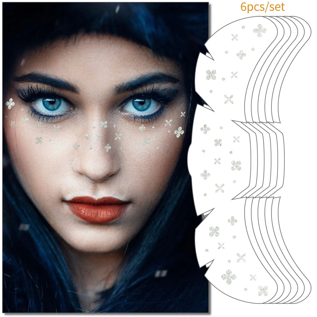 Starlit Freckles Temporary Face Tattoos (6-Piece Set)