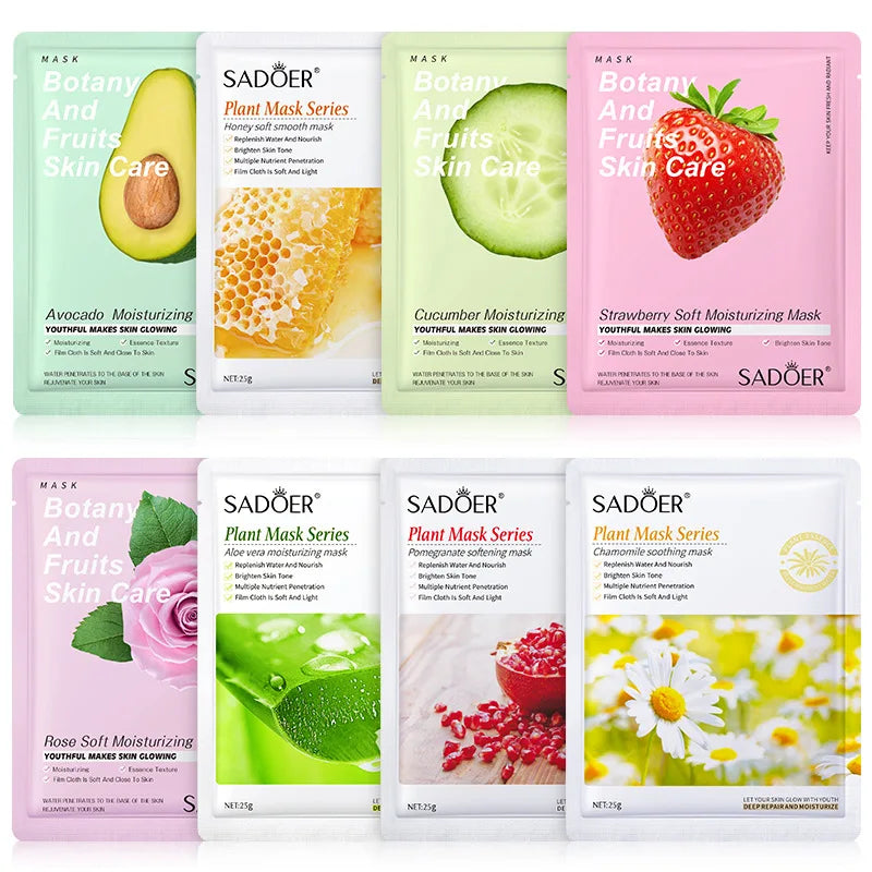 SADOER Botanical Blend Sheet Mask Set (8-Pack)