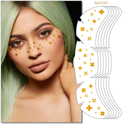 Starlit Freckles Temporary Face Tattoos (6-Piece Set)