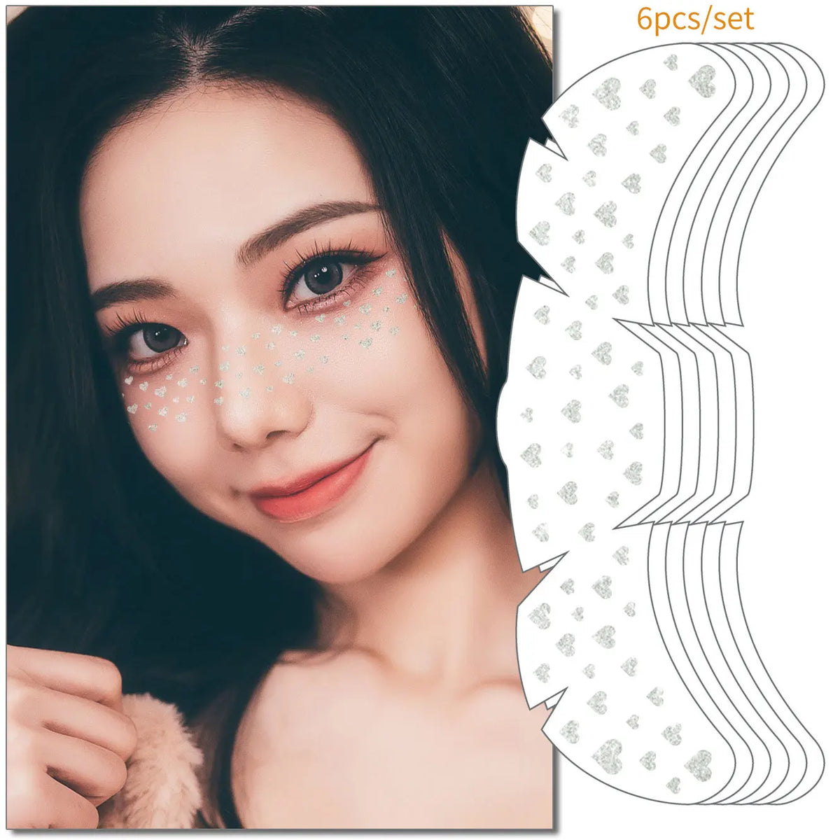 Starlit Freckles Temporary Face Tattoos (6-Piece Set)