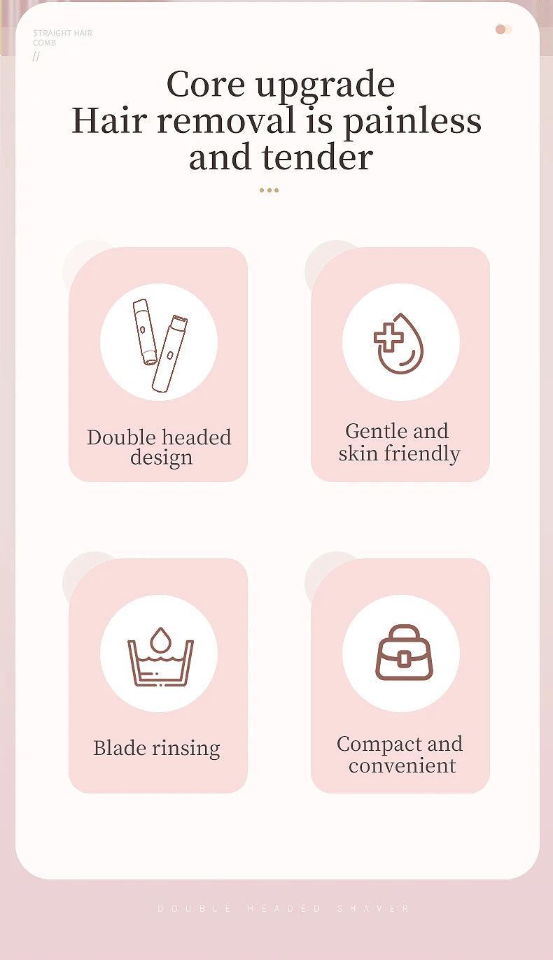 SilkSmooth 2-in-1 Women’s Body Trimmer (Dual-Head)