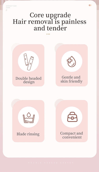 SilkSmooth 2-in-1 Women’s Body Trimmer (Dual-Head)