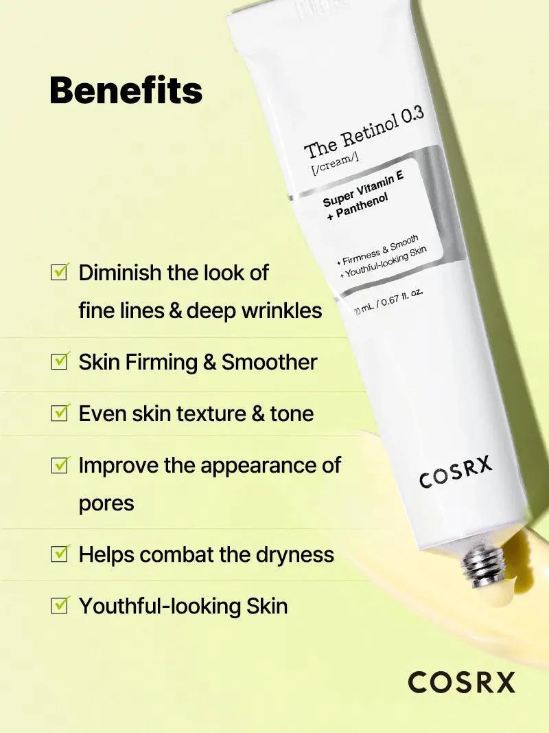 COSRX Korean Skincare The Retinol 0.3 Cream (20ml)