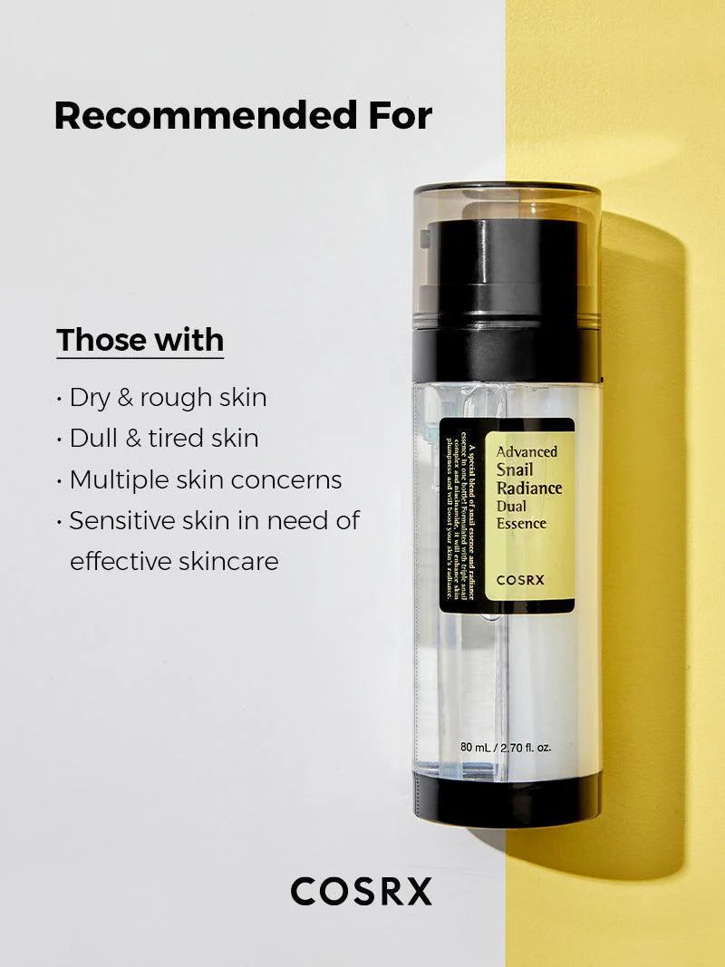 COSRX Korean Skincare Advanced Snail Radiance Dual Essence (80ml)