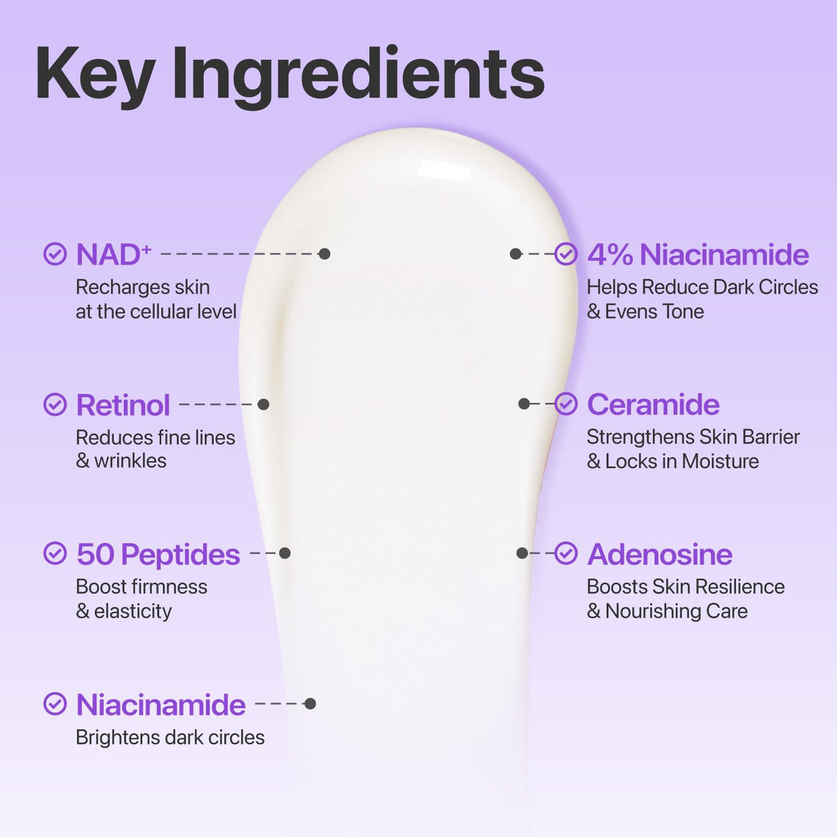 numbuzin Korean Skincare No.9 NAD+ Retinol Volumetox Eye Cream (10 ml)