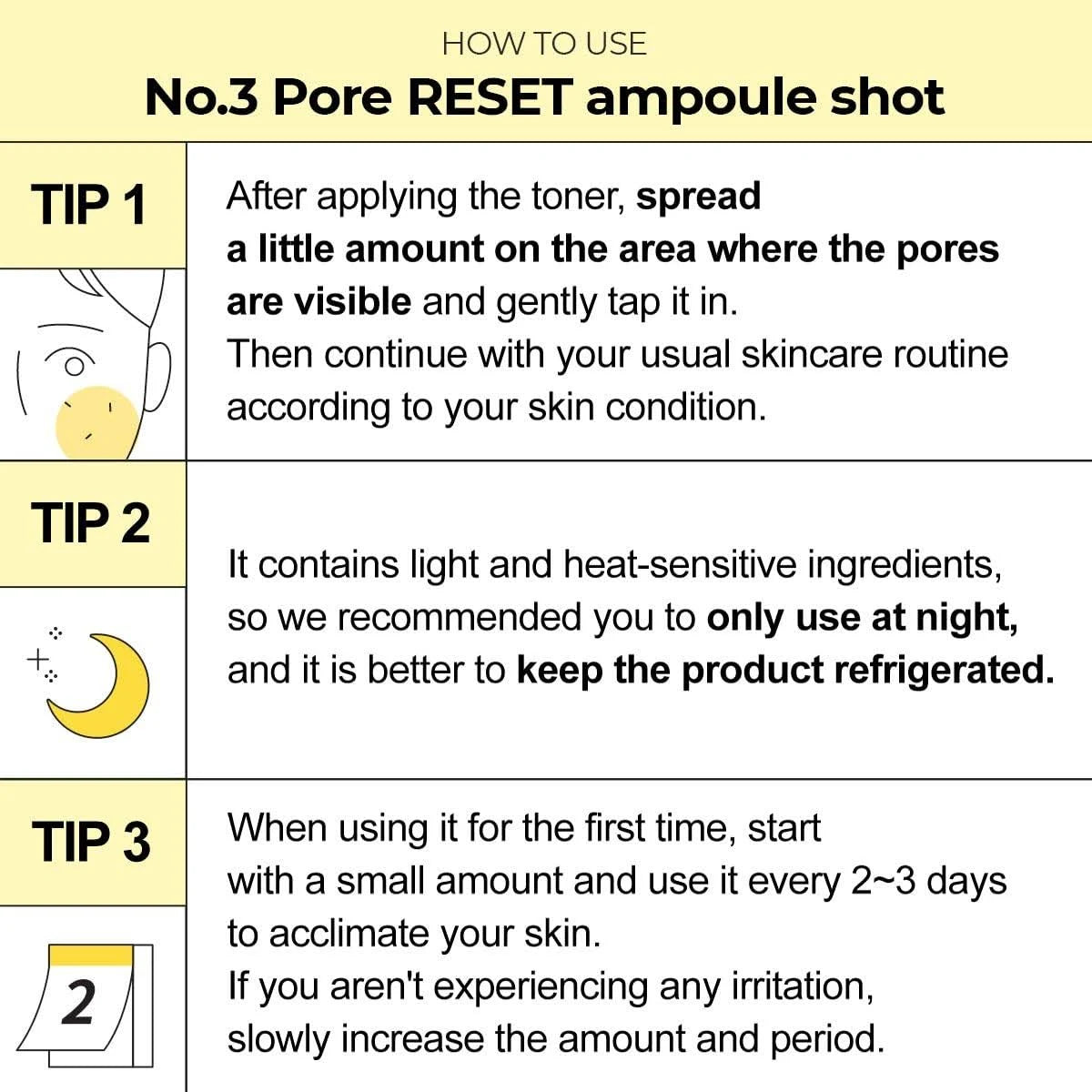 numbuzin Korean Skincare No.3 Pore Reset Ampoule Shot (25ml)